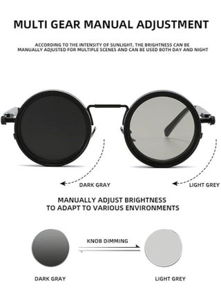ND Sunglasses , Manual Adjustable Sunglasses for Men & Women, 1-9 Rotatable Light Control, Polarized, UV400 Protection, for Driving, Fishing, Travel, Outdoor Activities - view 5
