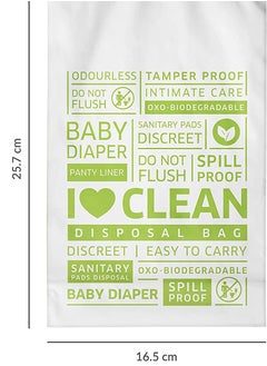 Bodyguard BodyGuard Baby Diapers Disposal Bags - 45 Bags - Oxo Biodegradable, Leak-Proof & Portable Bags for Discreet Disposal of Diapers and Intimate Sanitary Products  - Image 3