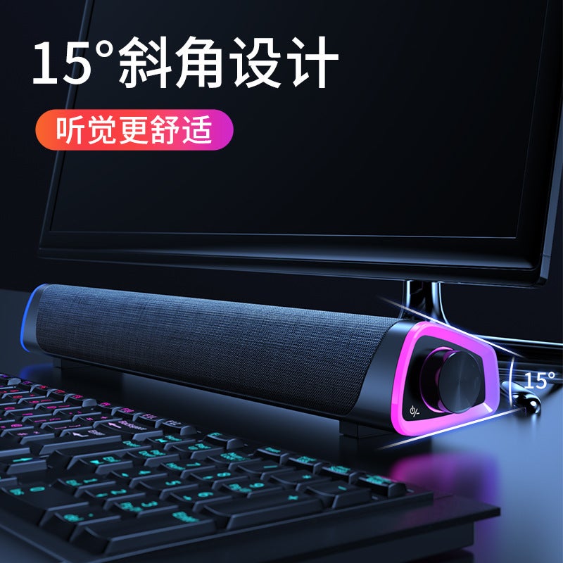 2020 New Bluetooth Speaker Soundbar Computer Speaker Dual Speakers Desktop Audio Subwoofer Private Model - Image 3