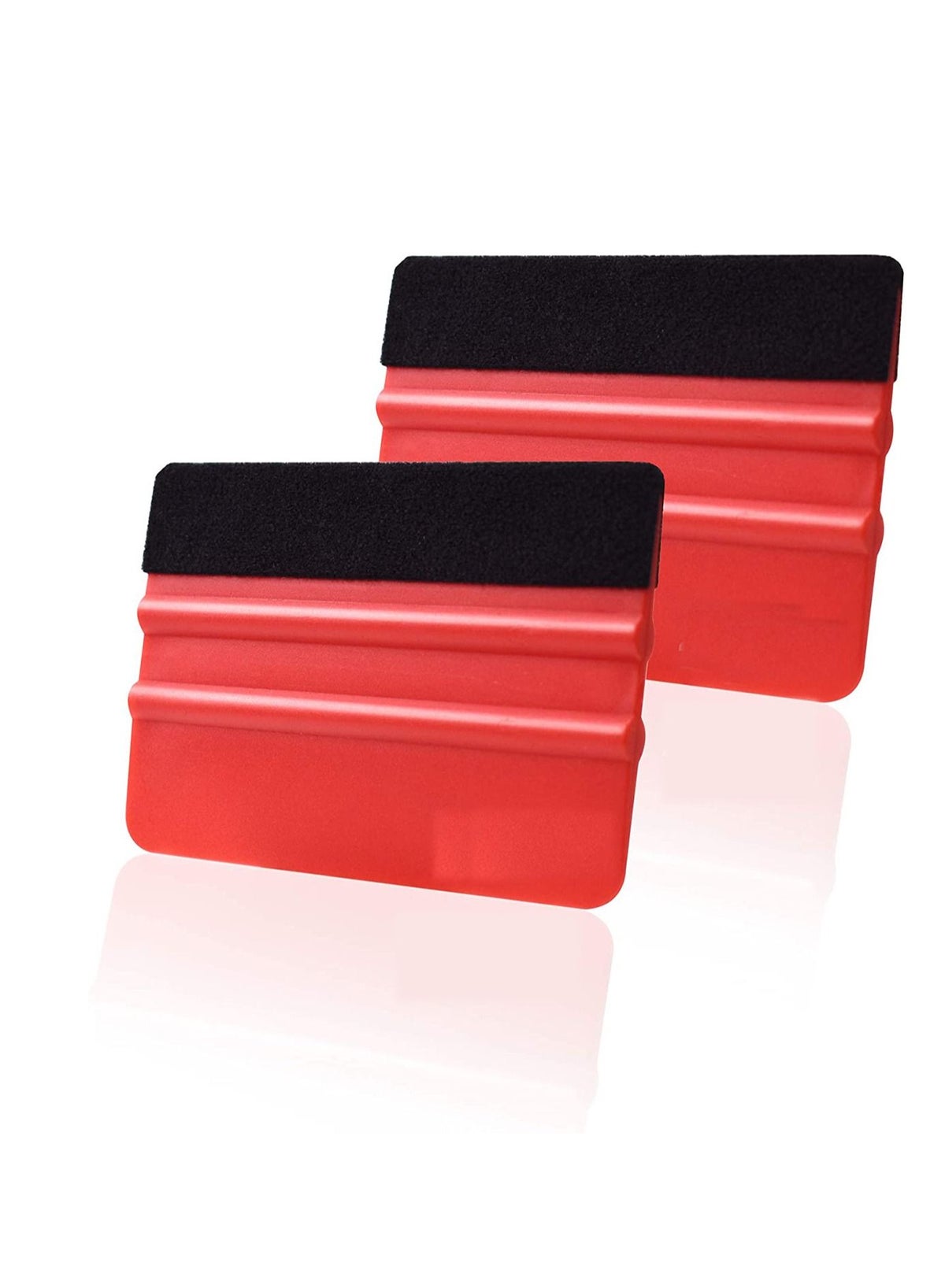 Y&D Red Vinyl Scraper 4 inch Felt Edge Squeegee for Window Tinting Sign ...