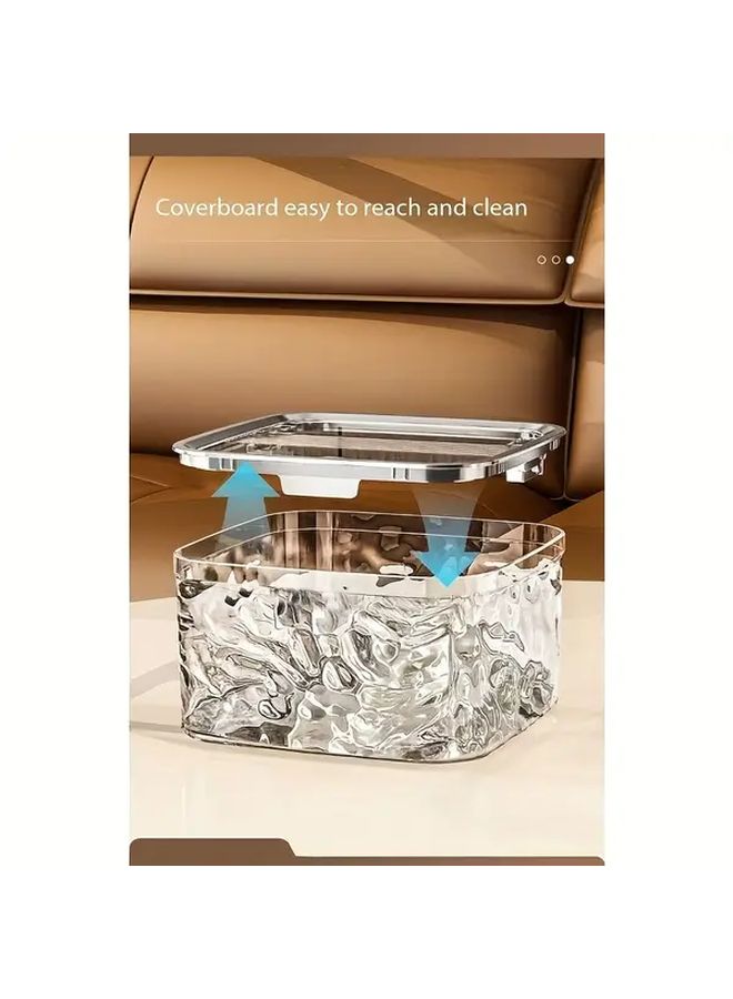 Upgraded Transparent White Acrylic Storage Box Lightweight Bathroom Organizer - Image 5