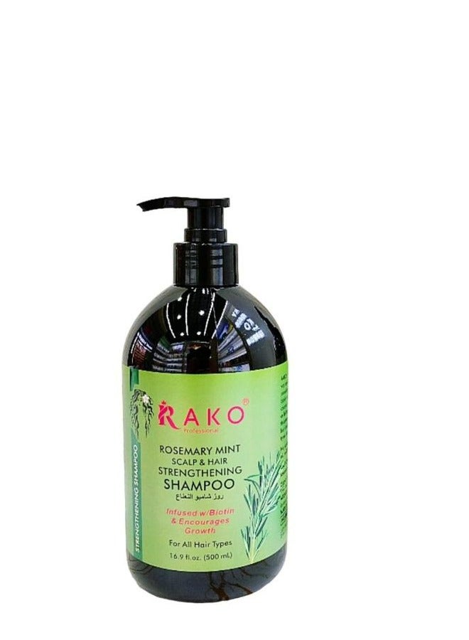 RAKO Rosemary And Mint Scalp And Hair Strengthening Shampoo 500 ML