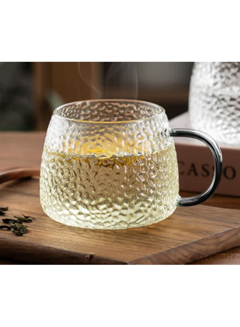 Jingke Glass Coffee Cup With Handle Water Cup - Image 1