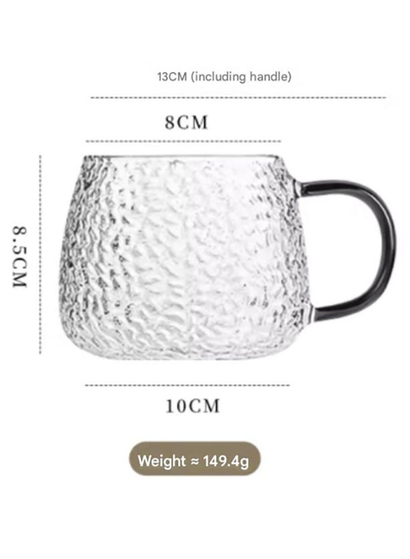 Jingke Glass Coffee Cup With Handle Water Cup - Image 2