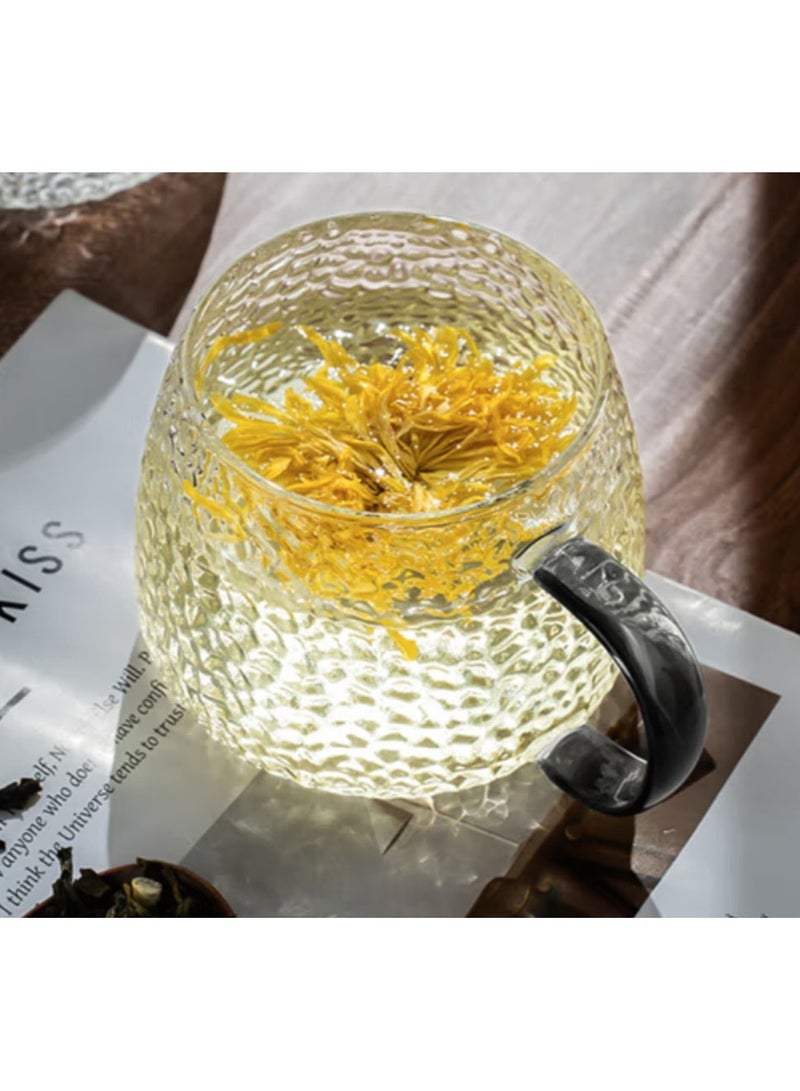 Jingke Glass Coffee Cup With Handle Water Cup - Image 3