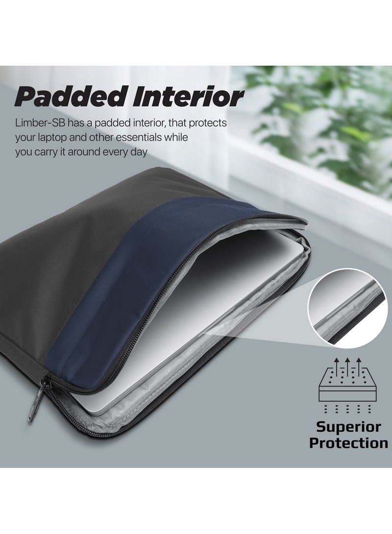 بروميت Promate Laptop Sleeve, Lightweight 13-inch Laptop and Tablet Protective Case with Secure Zipper, Water-Resistance, Front Storage Pocket and Padded Interior for MacBook Air, iPad Air, Dell XPS 13 Black - Image 5