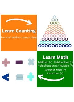 Generic Toddler Montessori Toys Teaches Number, Counting, Math, Stacking Fun Preschool Learning Activates for Boy and Girl | 1 Year Old Boy Gifts and Beyond! (Macaron)  - Image 2