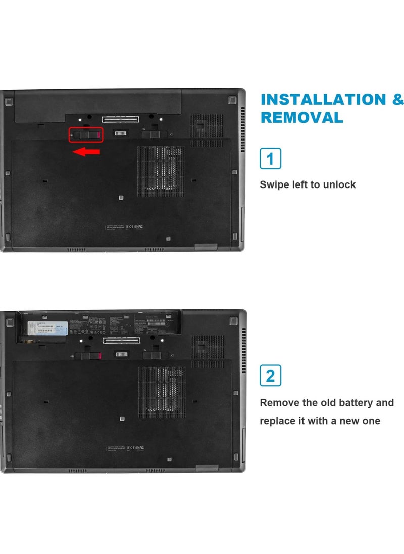 Generic AR08XL Laptop Battery for HP ZBook 17 G1 G2 Series 15 707614 - 121 141 707615 HSTNN IB4H IB4I 1588 3003, 14.4V Lithium  - Image 2