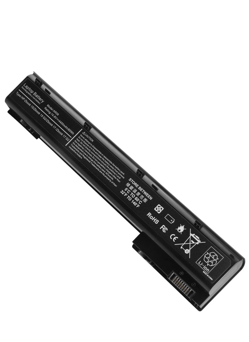 Generic AR08XL Laptop Battery for HP ZBook 17 G1 G2 Series 15 707614 - 121 141 707615 HSTNN IB4H IB4I 1588 3003, 14.4V Lithium  - Image 1