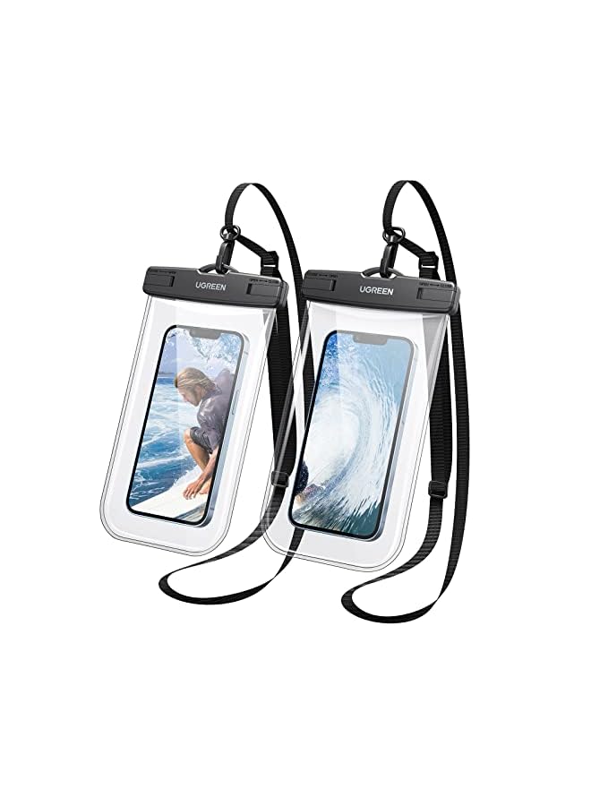 Zaboon Waterproof Phone Case, Ipx8 Certified 30M Waterproof Phone Pouch Waterproof Cell Phone Case Fit For Big Phones Up To 7.2'' Compatible With Iphone 12/13/14 Pro Max S22 S23 Ultra (2 Pack) - Image 1