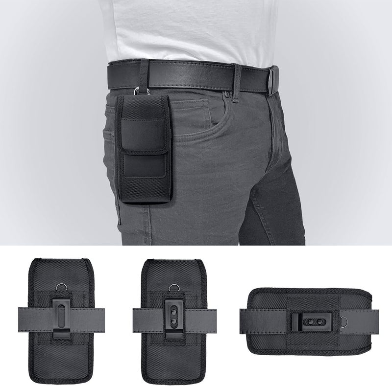 REDUCK Men’s XXL Mobile Purse Holster – Waist Belt Clip Pouch and Nylon Cell Phone Case with Card Holder – Durable Mobile Phone Bag for Convenience and Security - Image 3