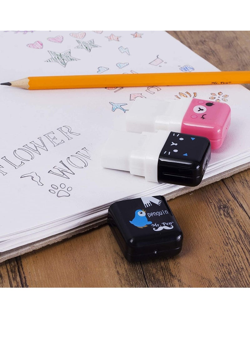 FengSVMA Erasers for Kids, 6 Pack, Eraser with Cover and Roller, School Supplies, Erasers, Kids Erasers, Pencil Eraser, Cute Erasers, Kids School Supplies - Image 4