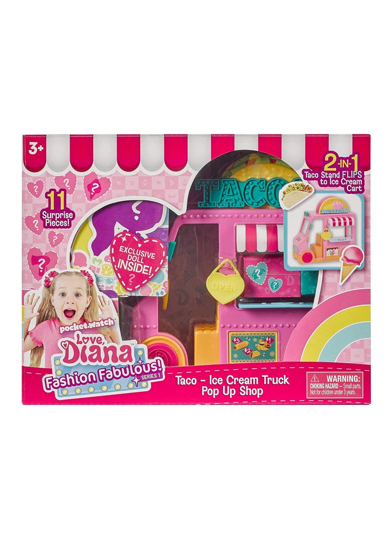 Love Diana Taco and Ice Cream Truck Pop-Up Shop Playset  - Image 1