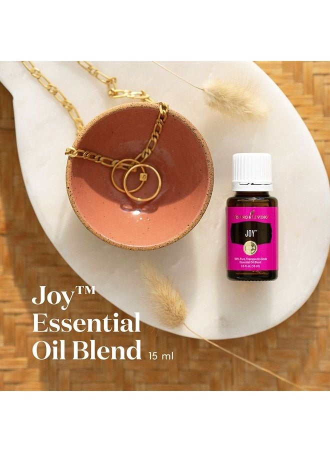 Young Living Joy Essential Oil 15ml - Uplifting Aromatherapy - Promote Happiness, Bliss, and Positive Energy - Topical & Aromatic - Enhance Your Mood and Well-Being  - Image 1