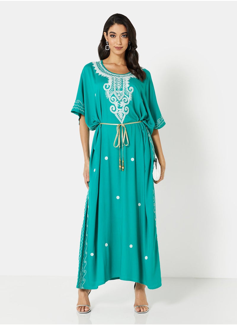 ARABIAN CLOSET EMBROIDERED KAFTAN  - Image 5