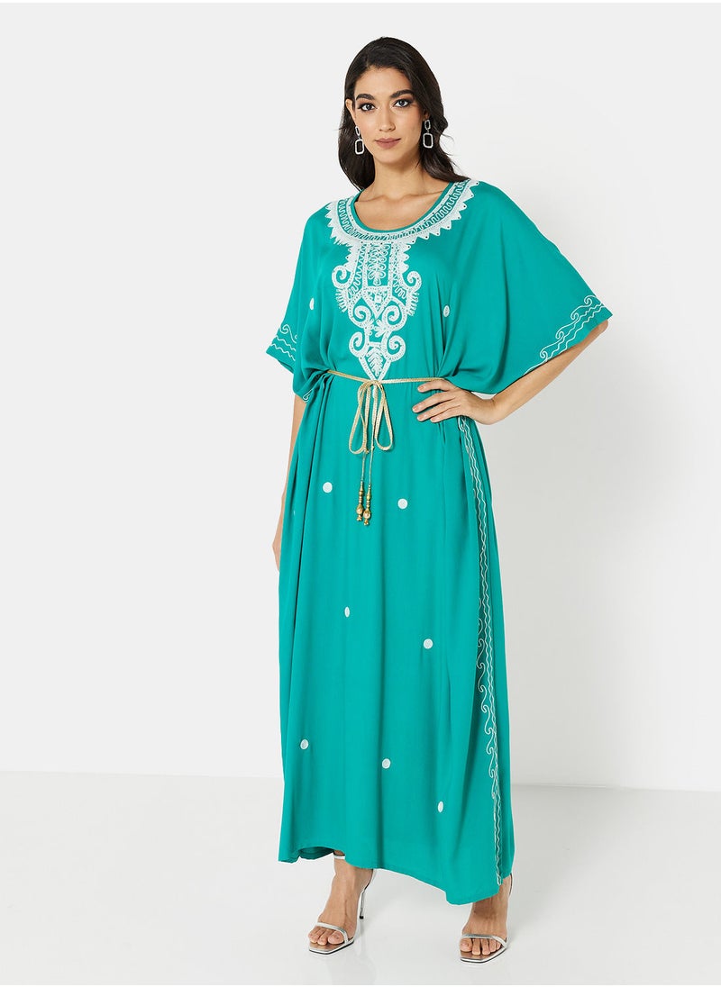ARABIAN CLOSET EMBROIDERED KAFTAN  - Image 1
