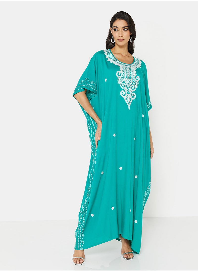 ARABIAN CLOSET EMBROIDERED KAFTAN  - Image 3