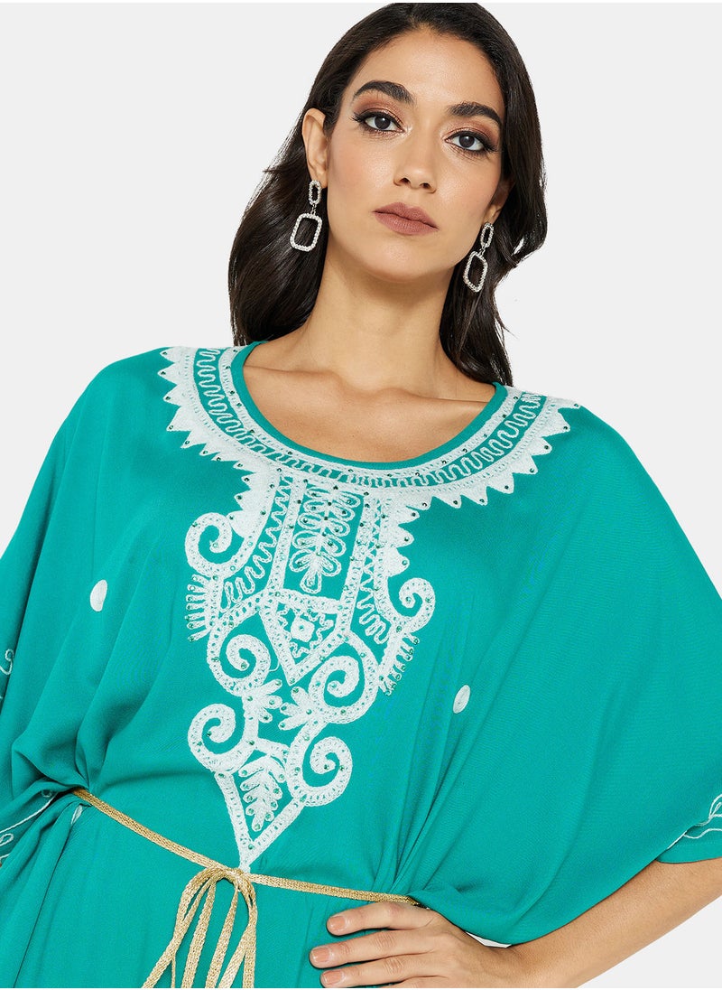 ARABIAN CLOSET EMBROIDERED KAFTAN  - Image 4