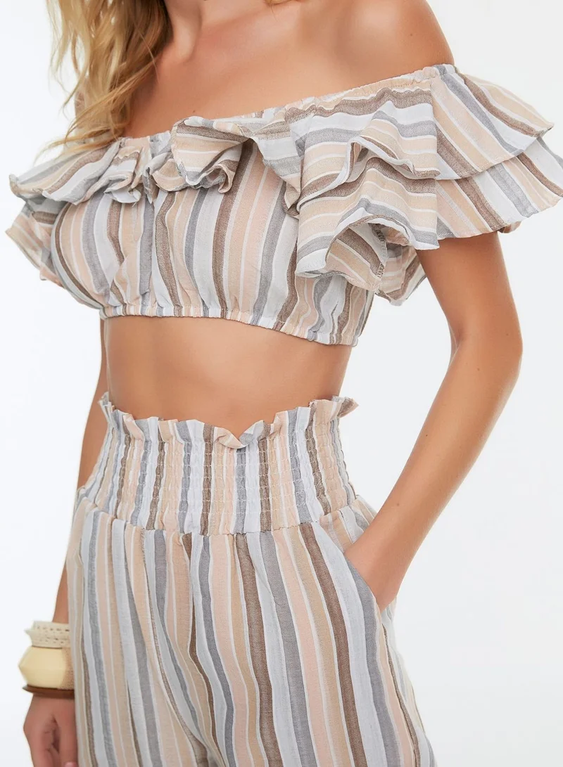 trendyol Cropped Top & Pants Set