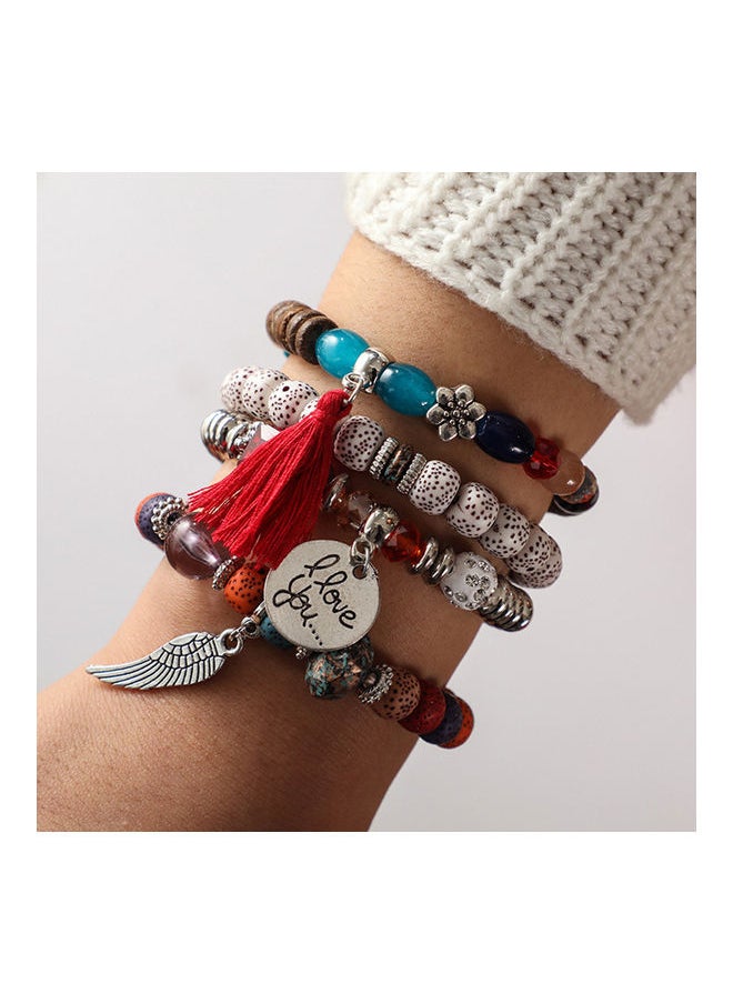 NIBEMINENT - 4-Piece Retro Bohemian Style Bracelet Set - Image 1