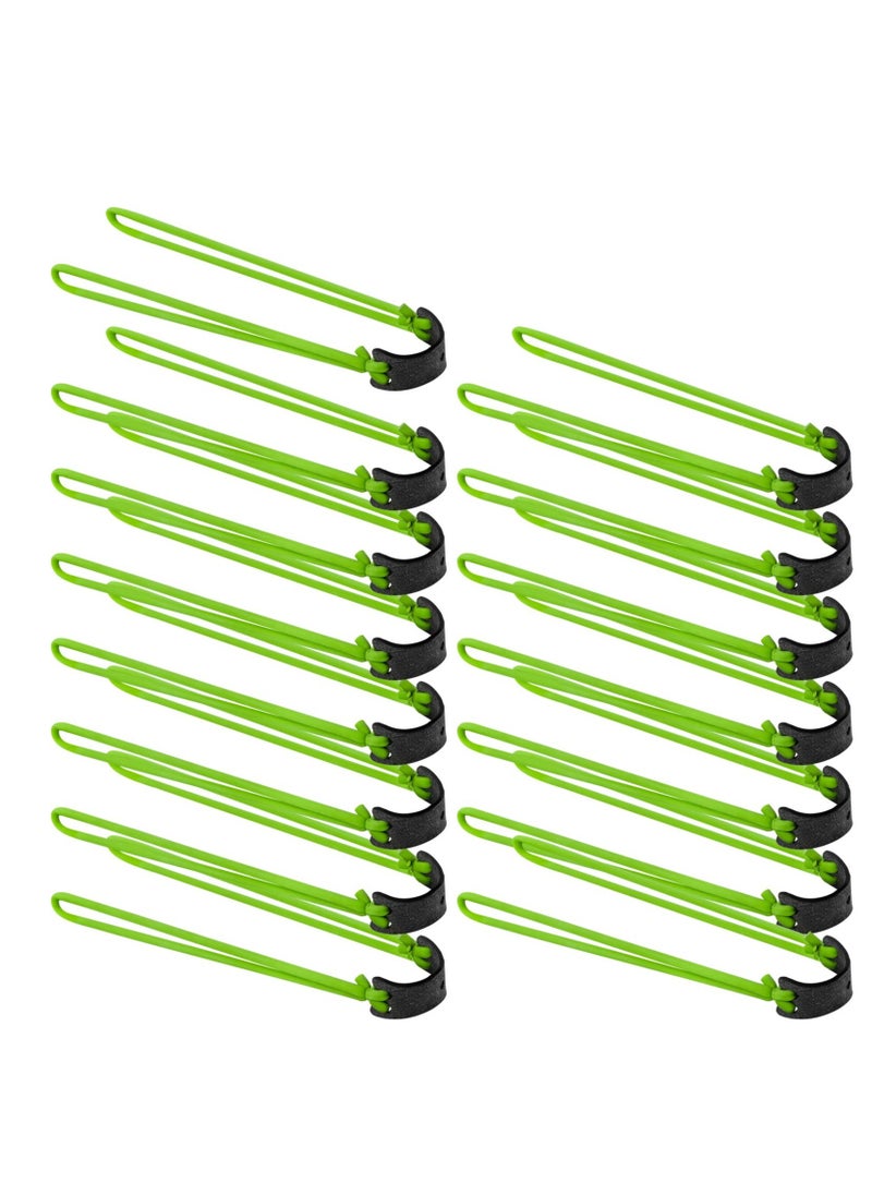 Generic - 15 Pcs Slingshot Rubber Bands for Hunting and Target Shooting, Non-Slip and Stretchy Elastic Tubes in Green Color - Image 1