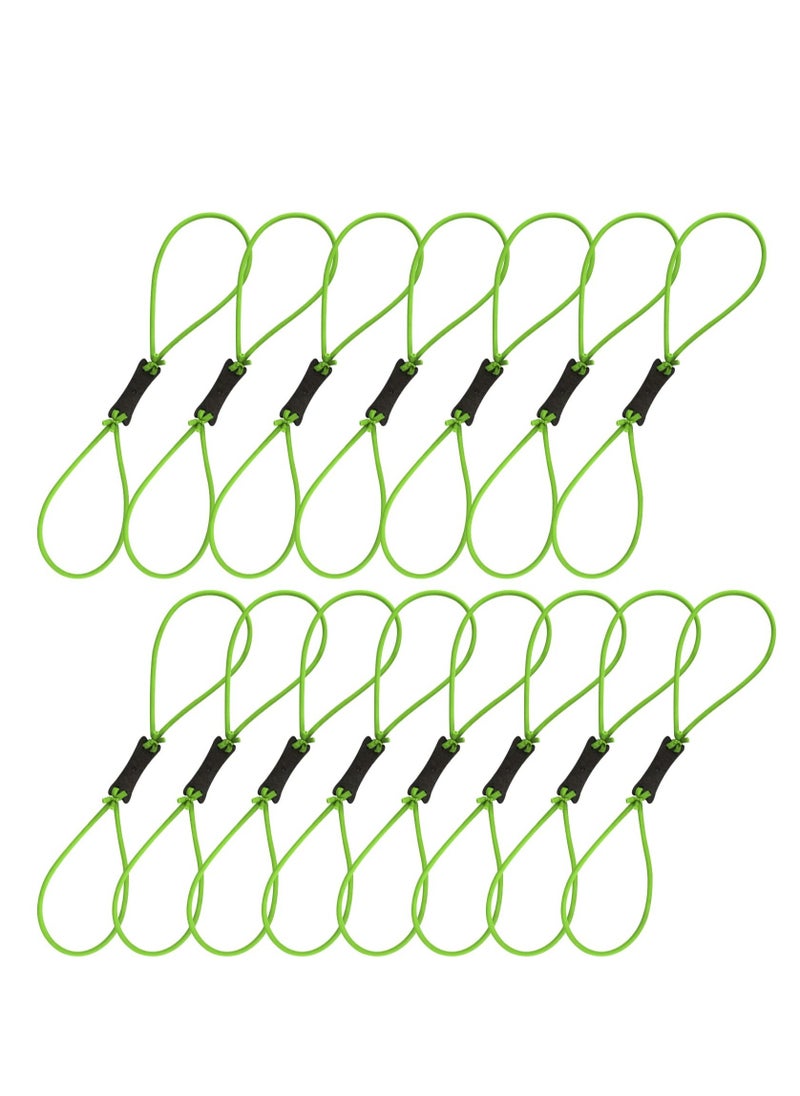 Generic - 15 Pcs Slingshot Rubber Bands for Hunting and Target Shooting, Non-Slip and Stretchy Elastic Tubes in Green Color - Image 1