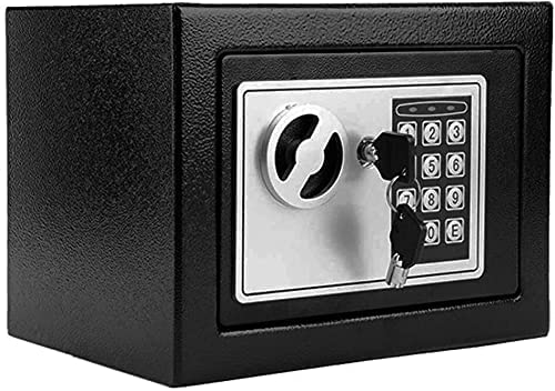Overa Safebox For Home High Security Steel small home Office Digital Electronic Safe Box with Two Keys Small Value Safe with Digital Keypad for Extra Security - Image 1