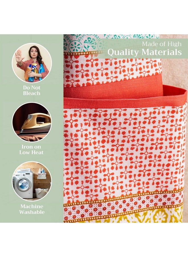 Maison d' Hermine Apron for women with Pocket 100% Cotton 27.50"x31.50" 1 Piece Adjustable Neck Strap & long ties Apron Men, Chef, Wedding, Cooking, Gardening, Server Spring/Summer (Provence) - Image 3