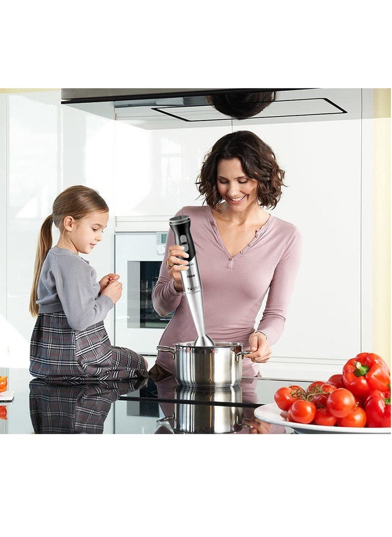sokany 2-Speeds Hand Blender 700W Stainless Steel SK-748 Black/Silver  - Image 5