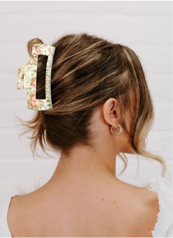 Hair Clips for Women - 4 Inch Large Claw Clips with Strong Hold Jaw, Cute Square Fashion Accessories for Thick, Thin or Long Curly Hair, 2 Pack - pzsku/ZB5FA0B2534D9423D3004Z/45/_/1736433510/d7201e13-832a-414c-b694-d293900ddb52