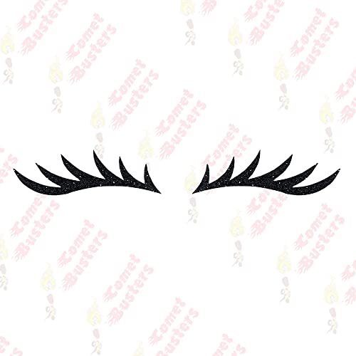 Comet Busters Glitter Black Eyeliner Stickers (EYE086) - Image 3