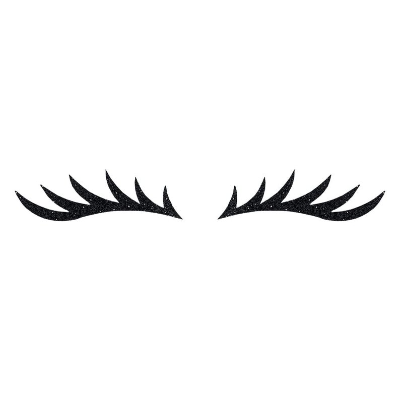 Comet Busters Glitter Black Eyeliner Stickers (EYE086) - Image 5