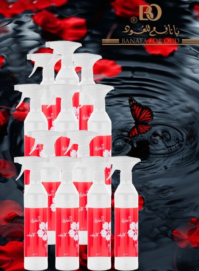 بانافع 12 قطع معطر منزل لايف 500مل - Image 1