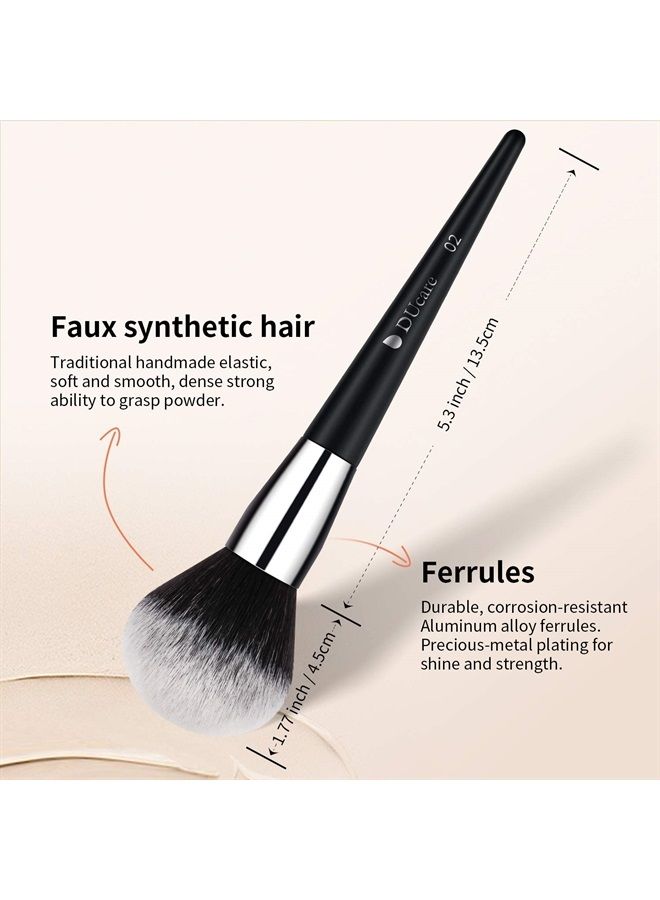 DUcare فرش مكياج احترافية 32 قطعة مجموعة فرش مكياج متميزة فرش كابوكي أساس خلط فرشاة بودرة الوجه أحمر خدود خافي عيوب ظلال عيون - Image 5