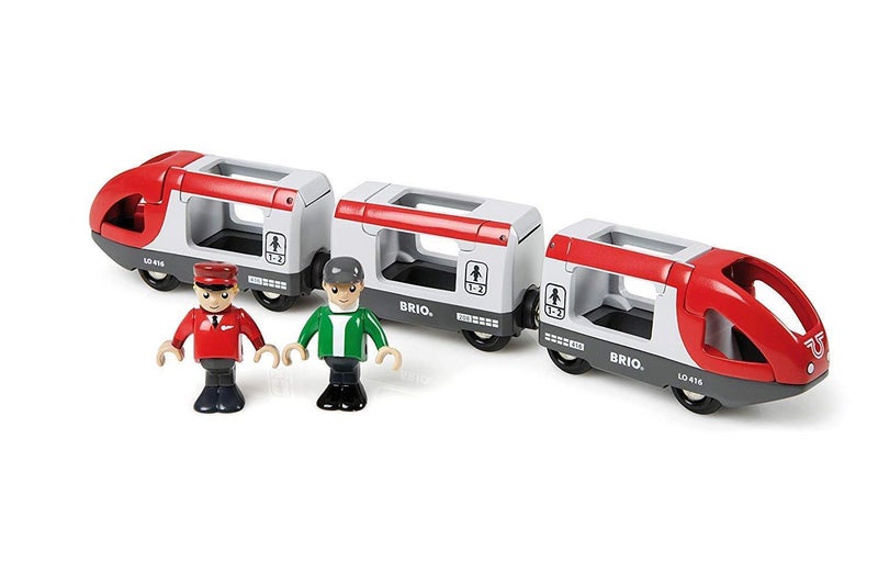 Brio BRIO World 33505 - Travel Train Set - Premium 5 Piece Wooden Toy Set for Toddlers | Ideal Birthday Compatible with All BRIO Railway Toys  - Image 1