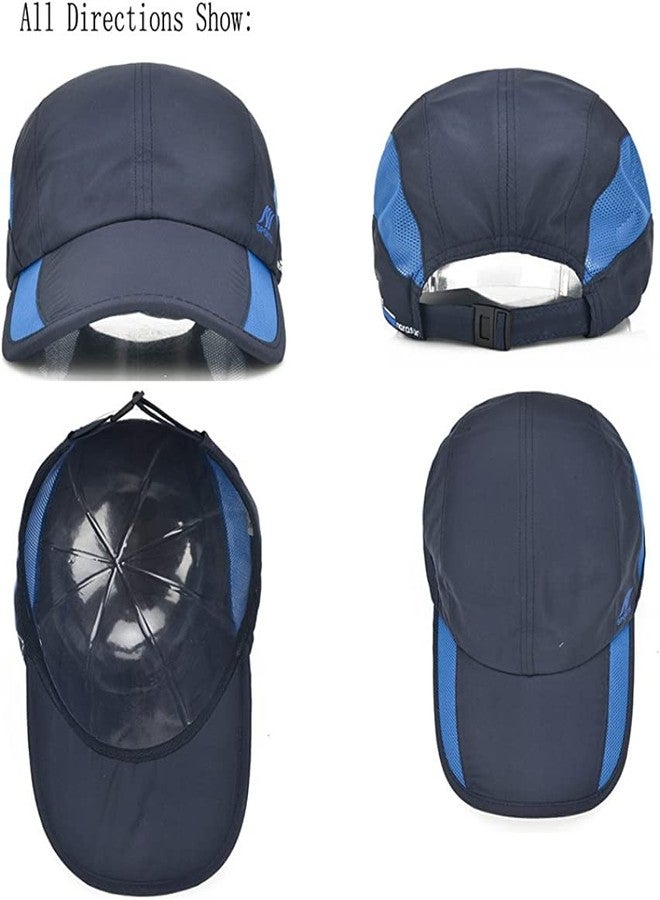 FASHOLIC Summer Quick Drying UV Cap Protection Sport Mesh Outdoor Cap for Men & Women (Blue) - Image 3