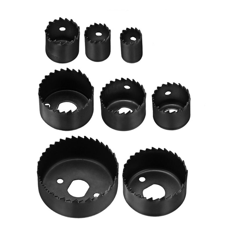12Pcs Carbon Steel Hole Saw Kit 3/4'' to 2 1/2'' Wood Metal Round Hole Drilling Cutting - Image 2