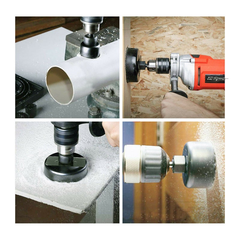 12Pcs Carbon Steel Hole Saw Kit 3/4'' to 2 1/2'' Wood Metal Round Hole Drilling Cutting - Image 5