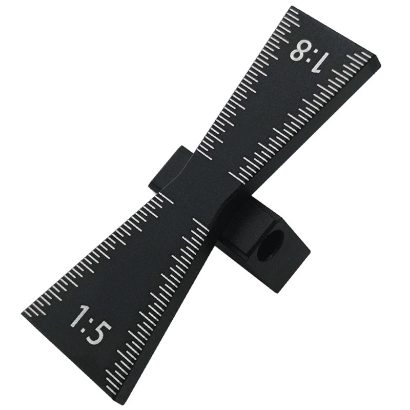 Marking Gauge, 65*23*20mm 10g, Durable Aluminum Alloy Construction - Sleek Professional Black Design, Precision Woodworking Tool for Detailed Woodworking Marking & Versatile Applications - Image 1