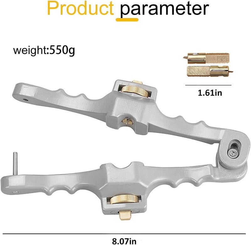 UPTODATETOOLS Armored Fiber Optic Cable Stripping Tool SI01Longitudinal Window Cable Peeler Mid Span Cable Stripper with Adjustable Cutting Depth25 to 1 Diameter 2 spare blades - Image 2