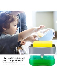 Oblivion Oblivion 2-in-1 Soap Dispenser for Dishwashing – Liquid Holder Pump with Instant Refill, Durable & Efficient Kitchen Washing Accessory, Easy One-Hand Use (Pack of 1)  - Image 3