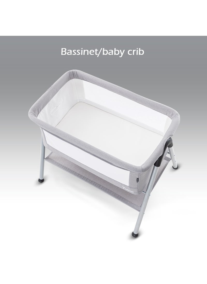 TEKNUM Teknum SLEEPZEN 2 Bedside Crib Bassinet - Grey  - Image 2