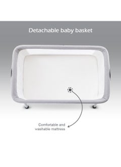 TEKNUM Teknum SLEEPZEN 2 Bedside Crib Bassinet - Grey  - Image 5