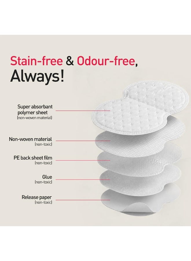 Sirona Disposable Underarm Sweat Pads for Women - 80 Pads (Pack of 1) | Peel-off | Prevents Stains, Absorbs Sweat & Unpleasant - Image 3