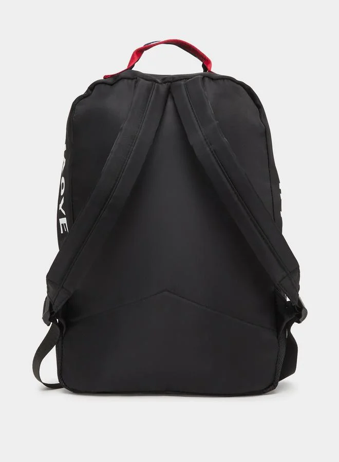 ستايلي شنطة ظهر بطبعة وجيب أمامي بسحاب