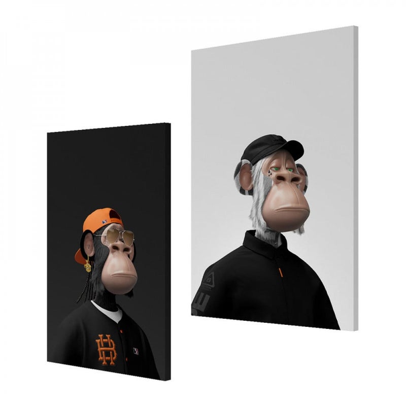 ماركتنا لوحة قماشية ثنائية بتصميم أنمي - Image 2