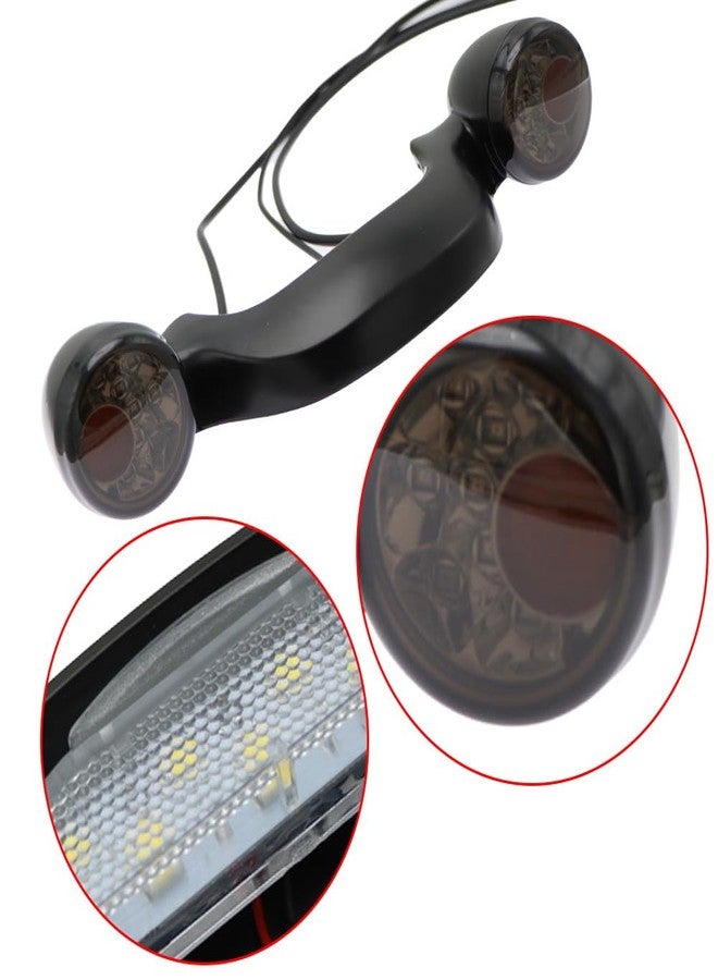 ماشون شريط إضاءة LED خلفي للفرامل والانعطاف من MACHSWON على شكل رصاصة - أسود، شريط إضاءة خلفي للانعطاف للدراجات النارية، متوافق مع دراجات هارلي ديفيدسون ستريت رود جلايد 2010-2022 - Image 2