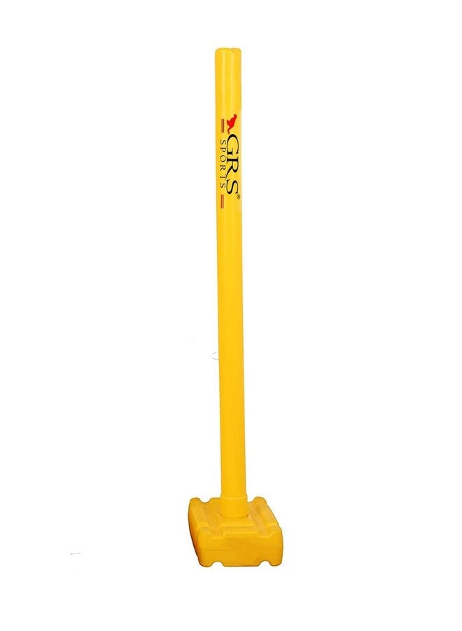 مجموعة أعمدة الكريكيت البلاستيكية الثقيلة الأفضل من GRS India - 4 أعمدة + 2 عوارض + 2 حامل (أصفر) (مجموعة أعمدة بلاستيكية) - Image 3