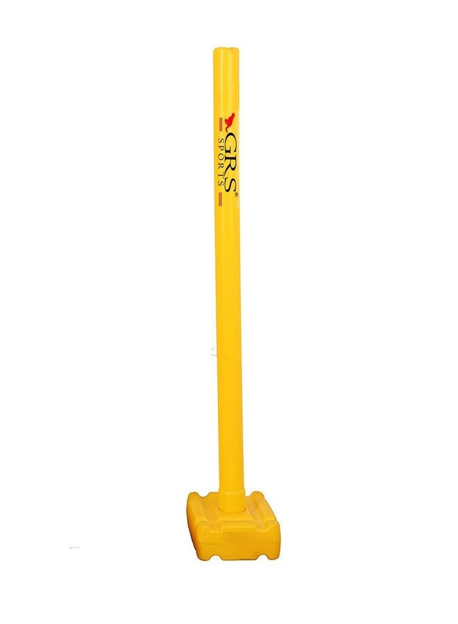 مجموعة أعمدة الكريكيت البلاستيكية الثقيلة الأفضل من GRS India - 4 أعمدة + 2 عوارض + 2 حامل (أصفر) (مجموعة أعمدة بلاستيكية) - Image 2