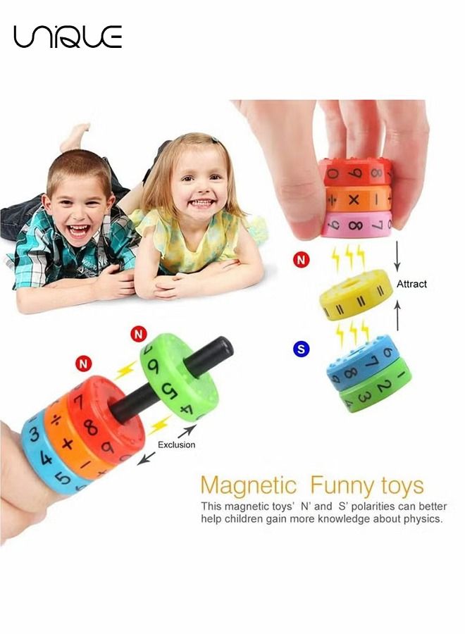 يونيك الحساب لعبة أسطوانية مكعبات خشبية الإدراك الرقمي طفل الوسائل التعليمية الرياضيات ألعاب تعليمية ذكاء الدماغ النامية مكعب - Image 5